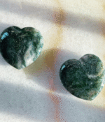 Moss Agate Heart - Image 2