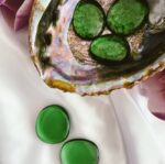 Green Obsidian Flat Stone