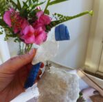 Clear Quartz + Blue Quartz Toucan