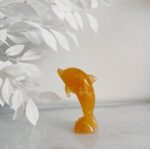 Orange Calcite Dolphin