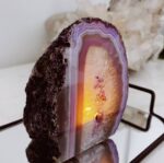 Agate Candle Holders Purple - Image 2