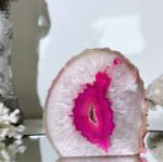 Agate Candle Holders Pink