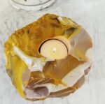 Raw Mookaite Candle Holder - Image 2
