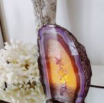 Agate Candle Holders Purple - Image 3