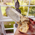Lemurian Quartz Point on Stand