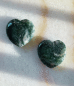 Moss Agate Heart