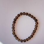 Smoky Quartz Bead Bracelet 6mm - Image 4