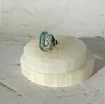 Teal Agate with Topaz Ring - Image 2