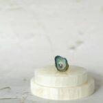 Teal Agate with Topaz Ring - Image 4