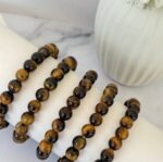 Tiger Eye Bead Bracelet 8mm - Image 2