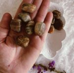 Black Moonstone Tumbled Stone