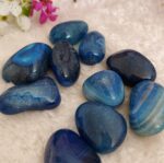 Blue Agate (Dyed) Tumbled Stone - Image 3