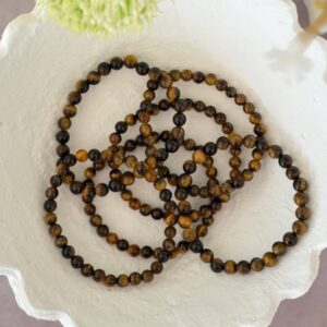 Tiger Eye Bead Bracelet 6mm