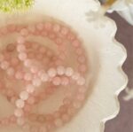 Rose Quartz Bead Bracelet 8mm - Image 3