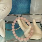 Rose Quartz Bead Bracelet 8mm - Image 4