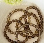 Smoky Quartz Bead Bracelet 8mm - Image 3
