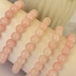 Rose Quartz Bead Bracelet 8mm