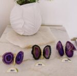 Agate Butterfly Dyed Purple - Image 4