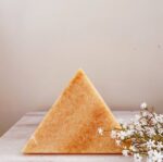 Orange Calcite Pyramid