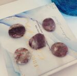 Pink Tourmaline in Quartz Flat Stone