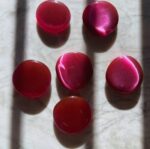 Cats Eye Pink Flat Stone - Image 3