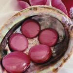 Cats Eye Pink Flat Stone - Image 4