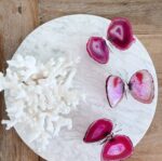 Agate Butterfly Dyed Pink (Pick your own) - Image 6