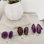 Agate Butterfly Dyed Purple - Image 6