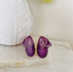 Agate Butterfly Dyed Purple - Image 7