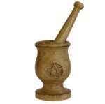 Wooden Mortar and Pestle