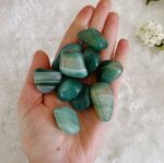 Green Agate (Dyed) Tumbled Stone - Image 4