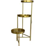 Golden Three-Tier Stand