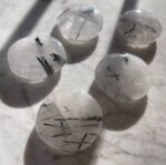 Tourmalinated Quartz Flat Stone