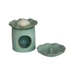 Turquoise Ceramic Oil Burner - Image 4