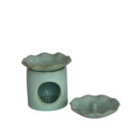Turquoise Ceramic Oil Burner - Image 2