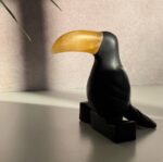Onyx and Orange Calcite Toucan - Image 4