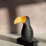 Onyx and Orange Calcite Toucan - Image 2
