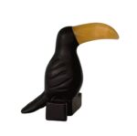 Onyx and Orange Calcite Toucan