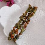 Unakite Pebble Bracelet - Image 4