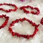 Red Coral Pebble Bracelet - Image 3