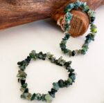 Moss Agate Pebble Bracelet