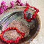Red Coral Pebble Bracelet - Image 5