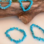 Blue Howlite Pebble Bracelet