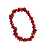 Red Coral Pebble Bracelet - Image 6