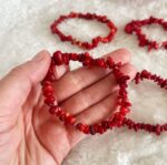 Red Coral Pebble Bracelet - Image 2