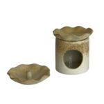 Beige Ceramic Oil Burner - Image 2