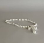 White Beaded Cross - Image 4