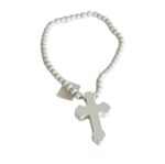White Beaded Cross