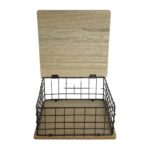 Home Wire Basket with Lidde