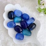 Cats Eye Blue Tumbled Stone